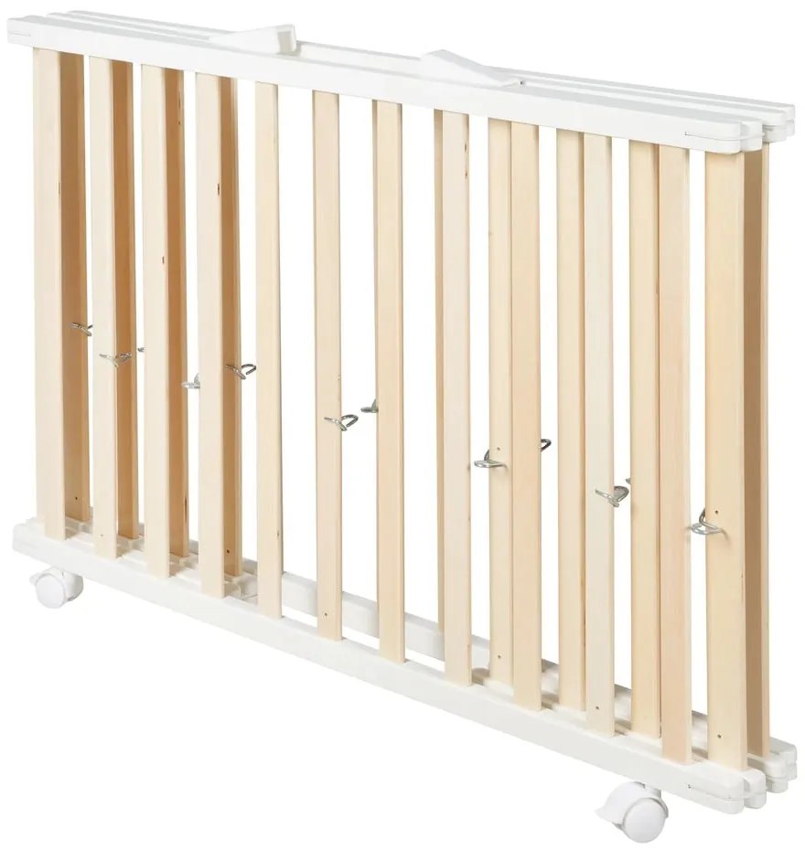 Țarc pentru copii alb-natural 100x75 cm – Roba