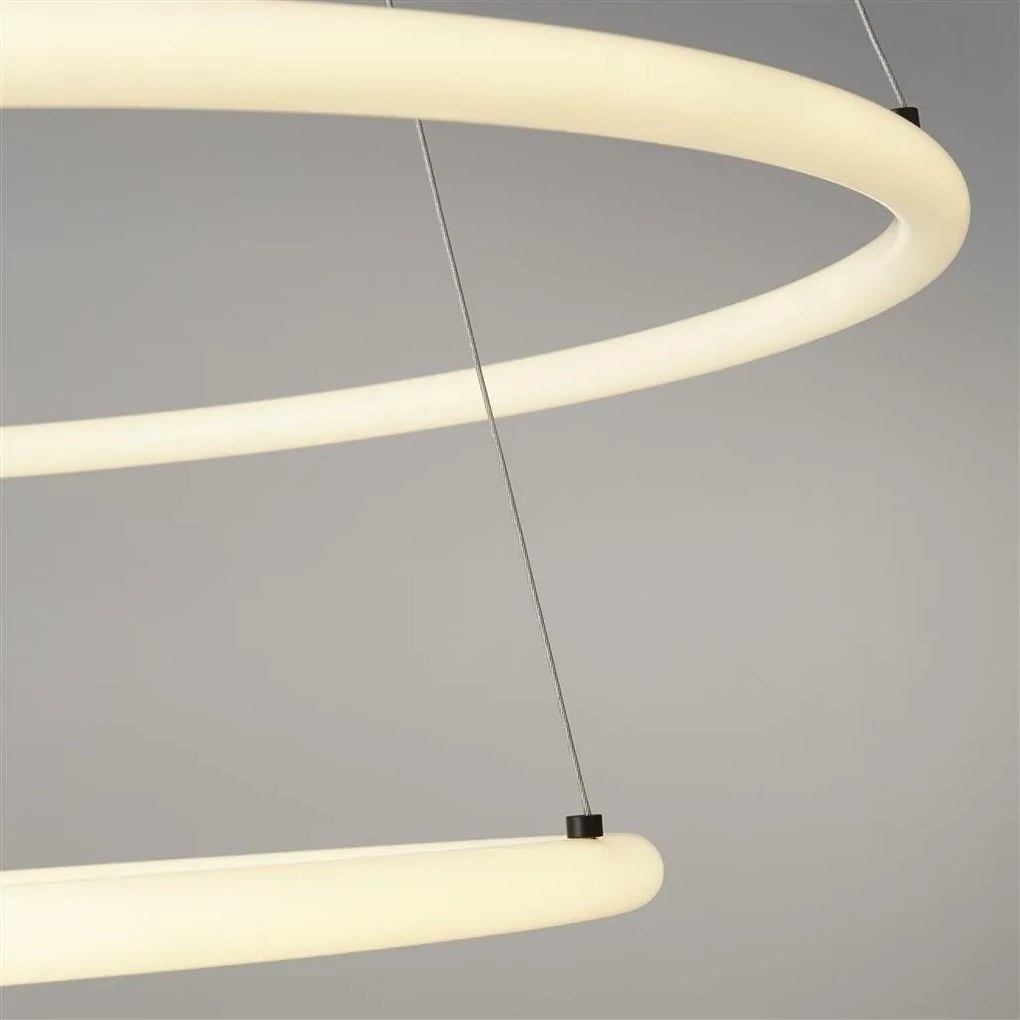 Pendul, Lustra suspendata cu 2 inele, design modern LED, Revolve