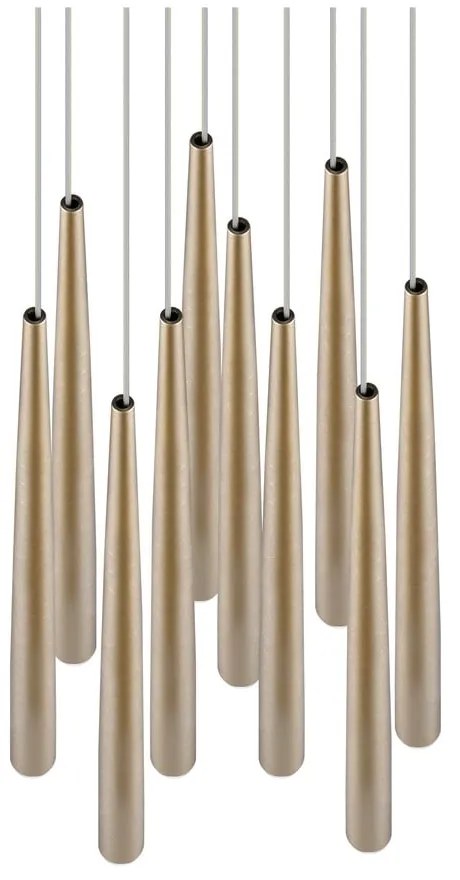 Lustră aurie LED ø 30 cm Cala – Trio Select