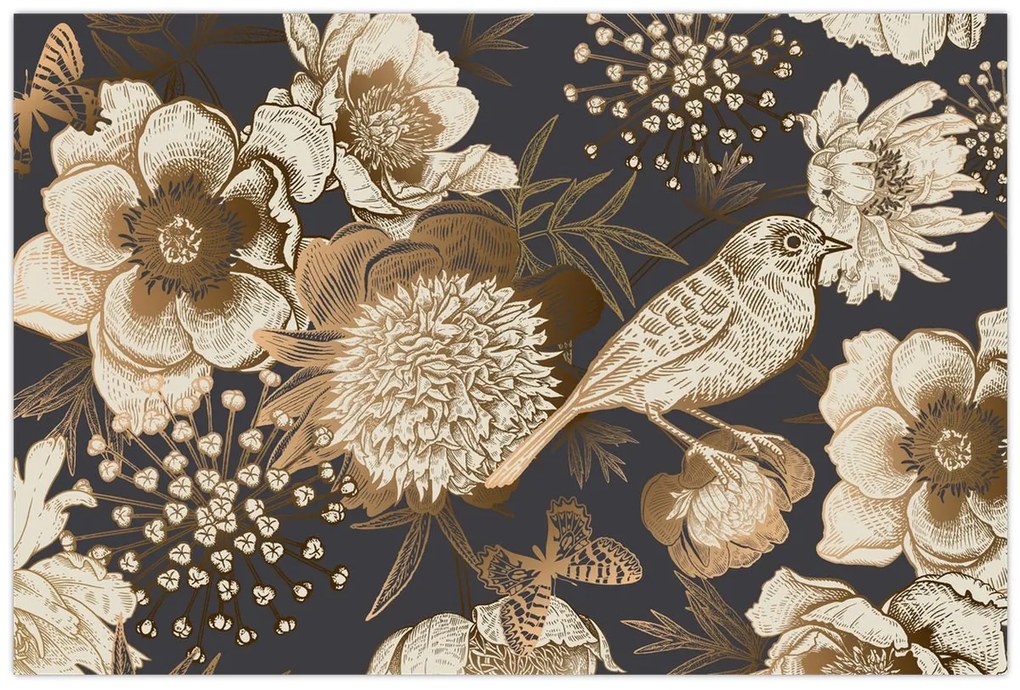 Tablou - Grădina de aur (90x60 cm)