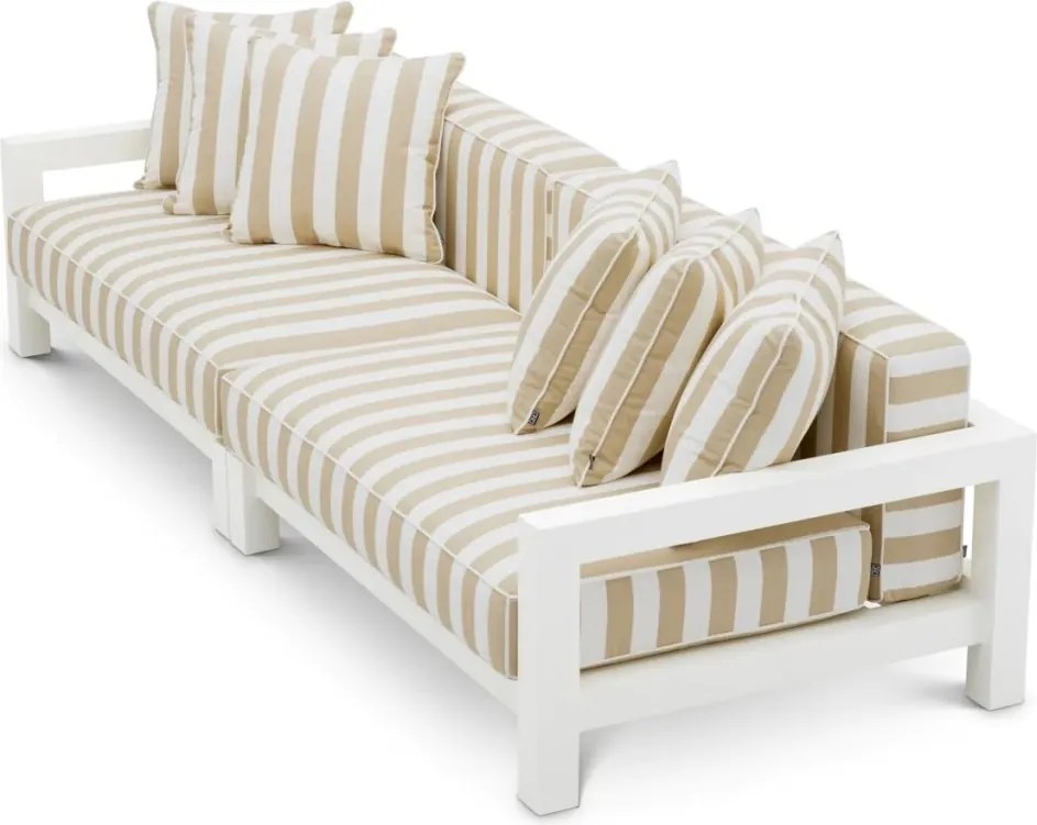 Canapea de interior/ exterior design LUX Cap-Antibes, alb mat