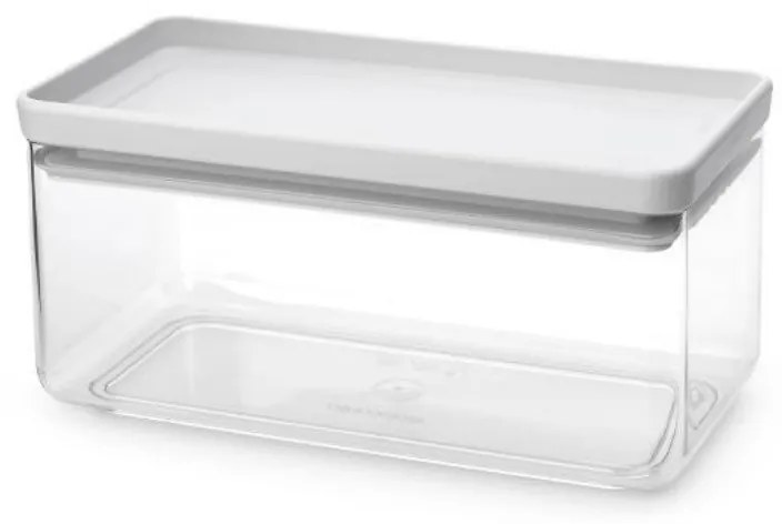 Cutie de depozitare Brabantia Tasty+ Stackable 1008874, 1,5L, Sigiliu din silicon, Fara BPA, Gri deschis
