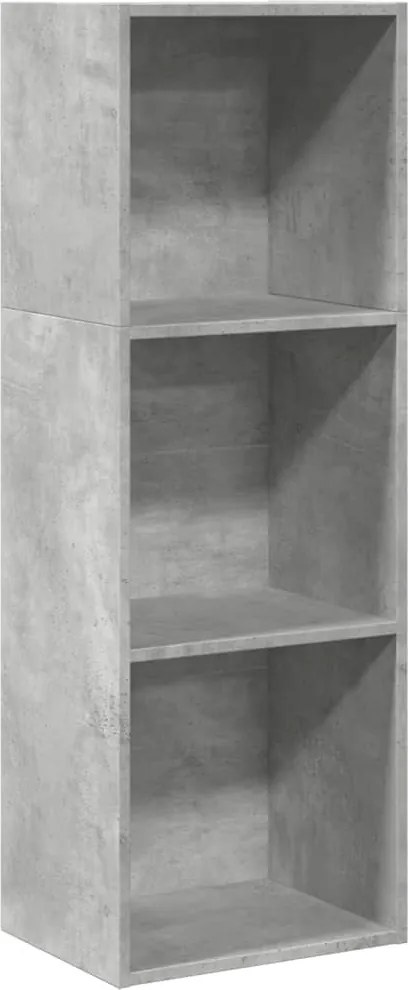 vidaXL Bibliotecă, gri beton, 40x30x114 cm, lemn prelucrat