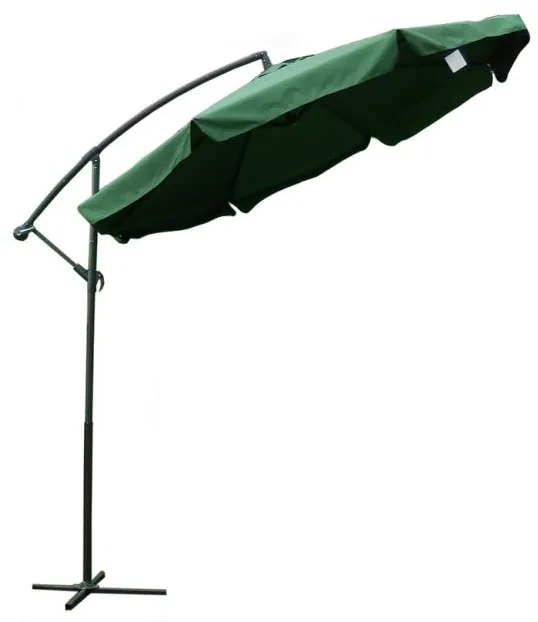 Umbrelă de soare EXCLUSIVE lateral - verde 300cm