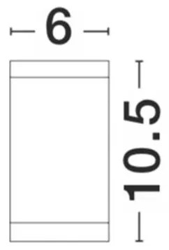 Spot aplicat de exterior IP54 CERISE alb 6cm NVL-9040021