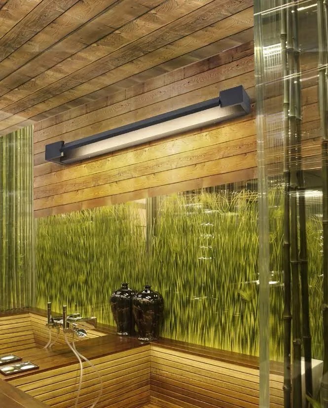 Aplica LED pentru baie directionabila 3000K Dali 45 neagra
