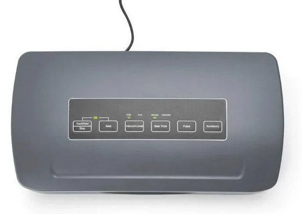 Aparat de vidat profesional Hendi, 110 W, pompa de capacitate mare 6.5 lt/min, inox, banda maxima 310 mm 385x205x (H) 95 mm