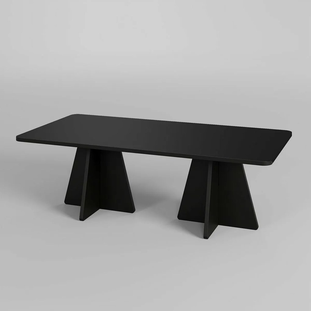 Măsuță de conferință Double Mushroom Black