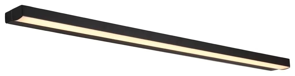 Aplica liniara LED, Protectie IP44 Trio 10W negru, 3000K