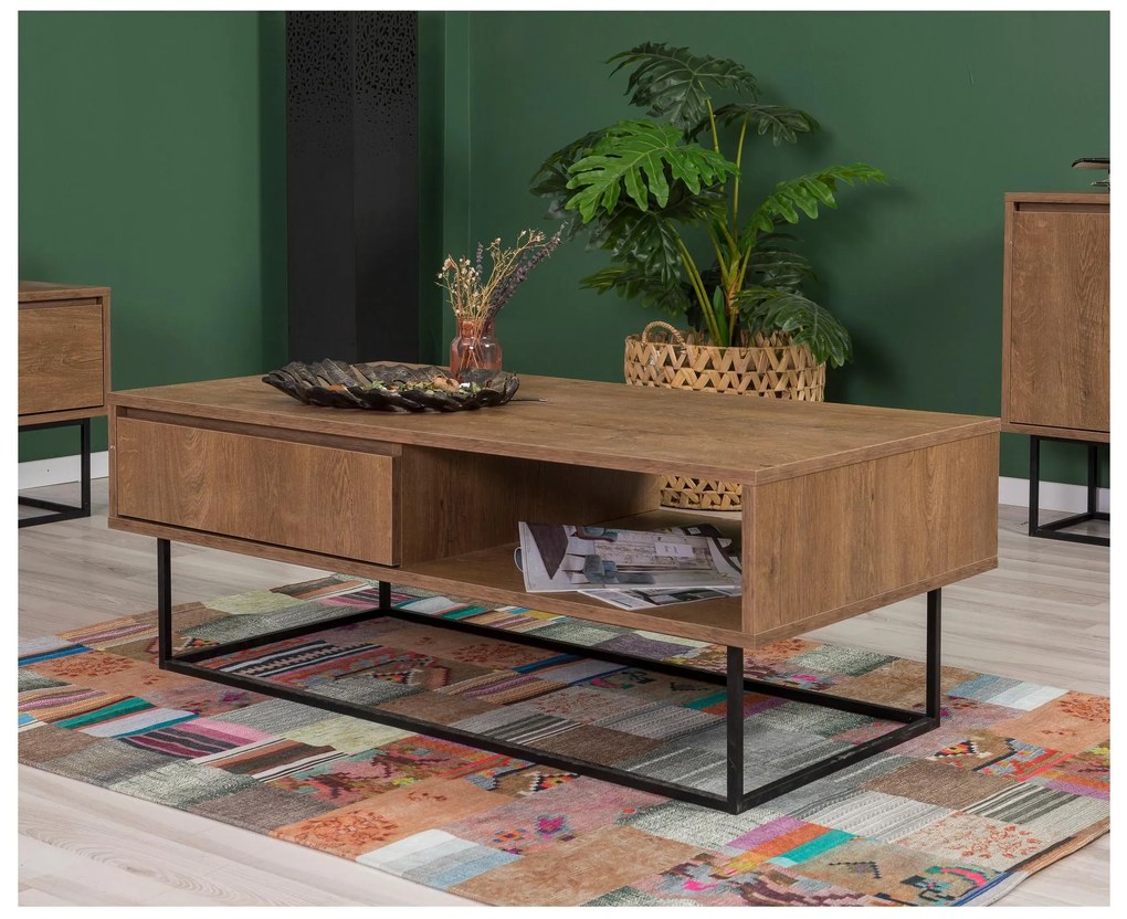 Mobilier living Lexuna 19 (Nuc + Negru). 1089121