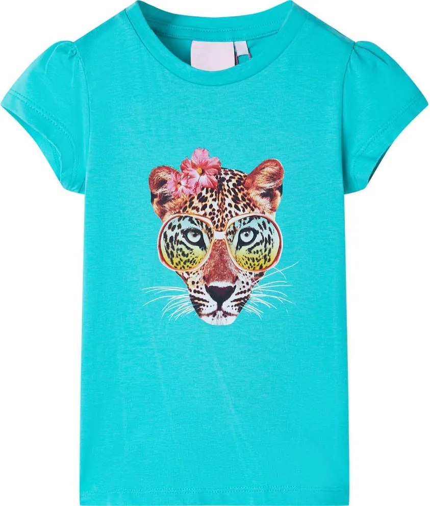 vidaXL Tricou pentru copii, verde mentă, 116