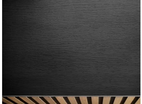 Noptieră Dernas S54 (Negru grafit + Stejar wotan) (cu iluminat LED galben). Promo -17%. 1104505
