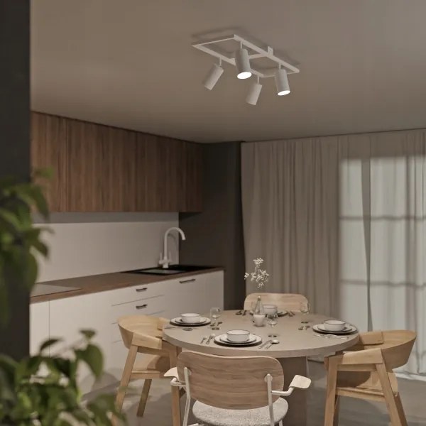 Spot 4xGU10/30W/230V alb