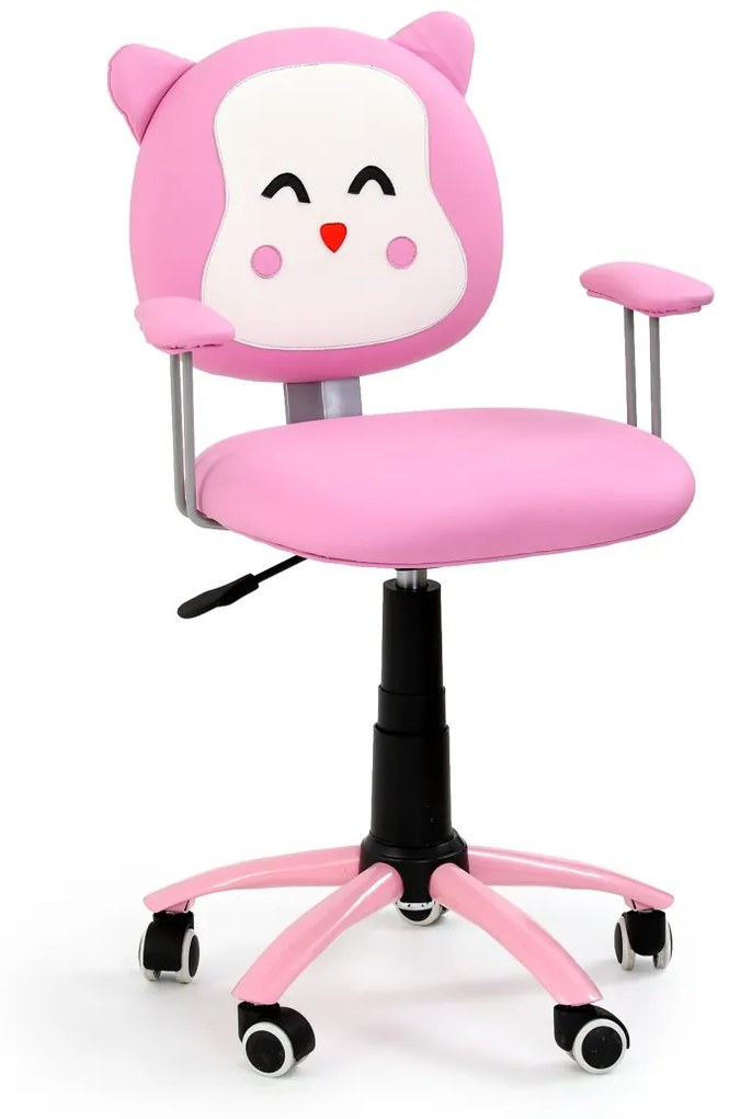 Scaun de birou copii Kitty roz