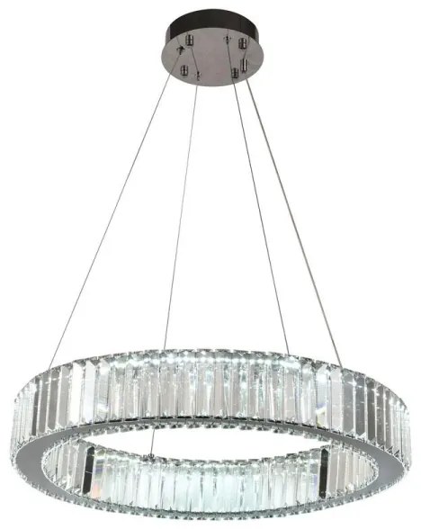 Lustră LED dimabilă pe cablu LED/40W/230V 3000-6500K crom + telecomandă