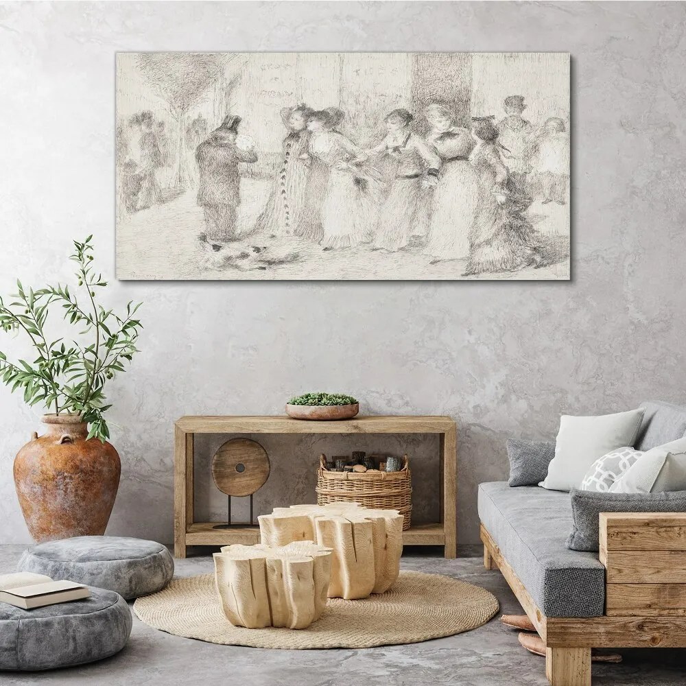 Tablou canvas Desen schiță a unei femei