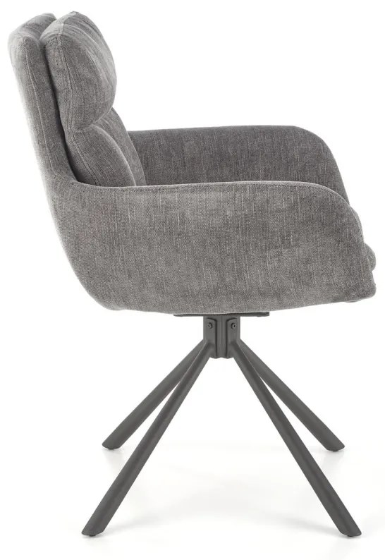 Scaun rotativ K495 stofa gri