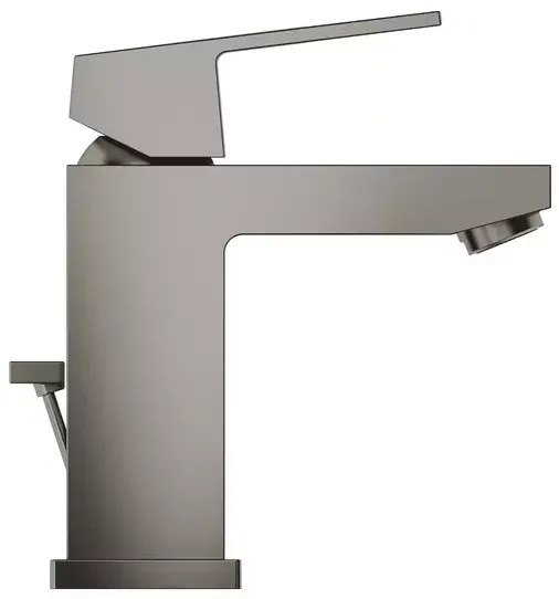 Baterie lavoar Grohe Eurocube S antracit periat Hard Graphite cu ventil Pop-Up