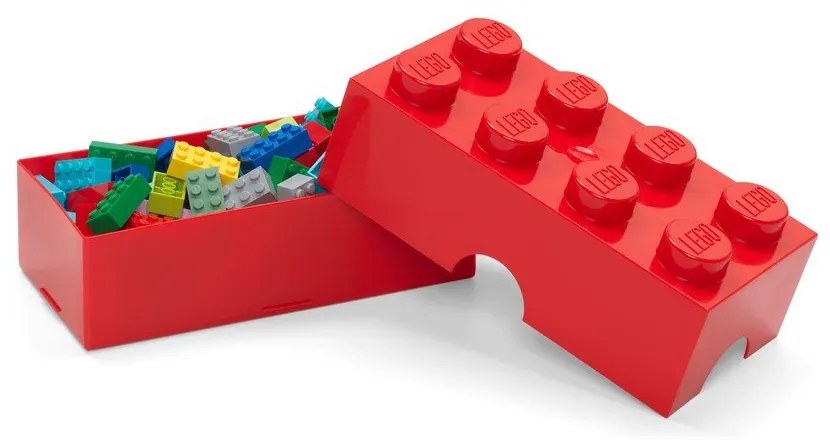 Cutie de depozitare pentru copii roșie din plastic 20x10x7 cm – LEGO®