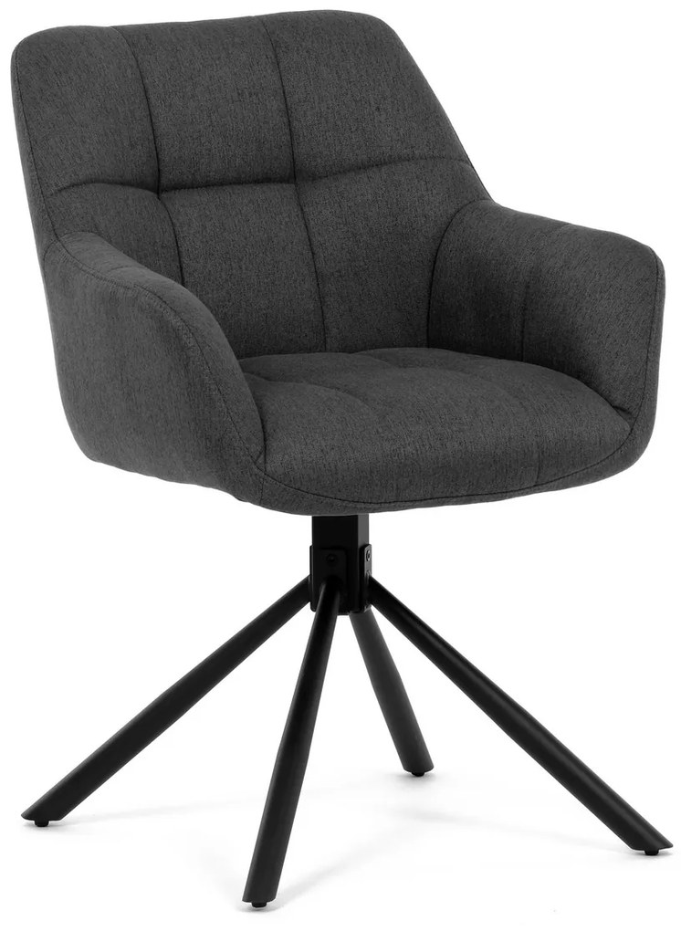 Set de scaune de sufragerie cu mecanism deîntoarcere HC-532 GREY2, 2 buc.