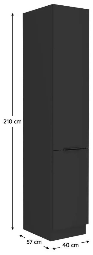 Dulap de bucătărie pentru alimente Sobera 40 DK 210 2F (negru . 1097021
