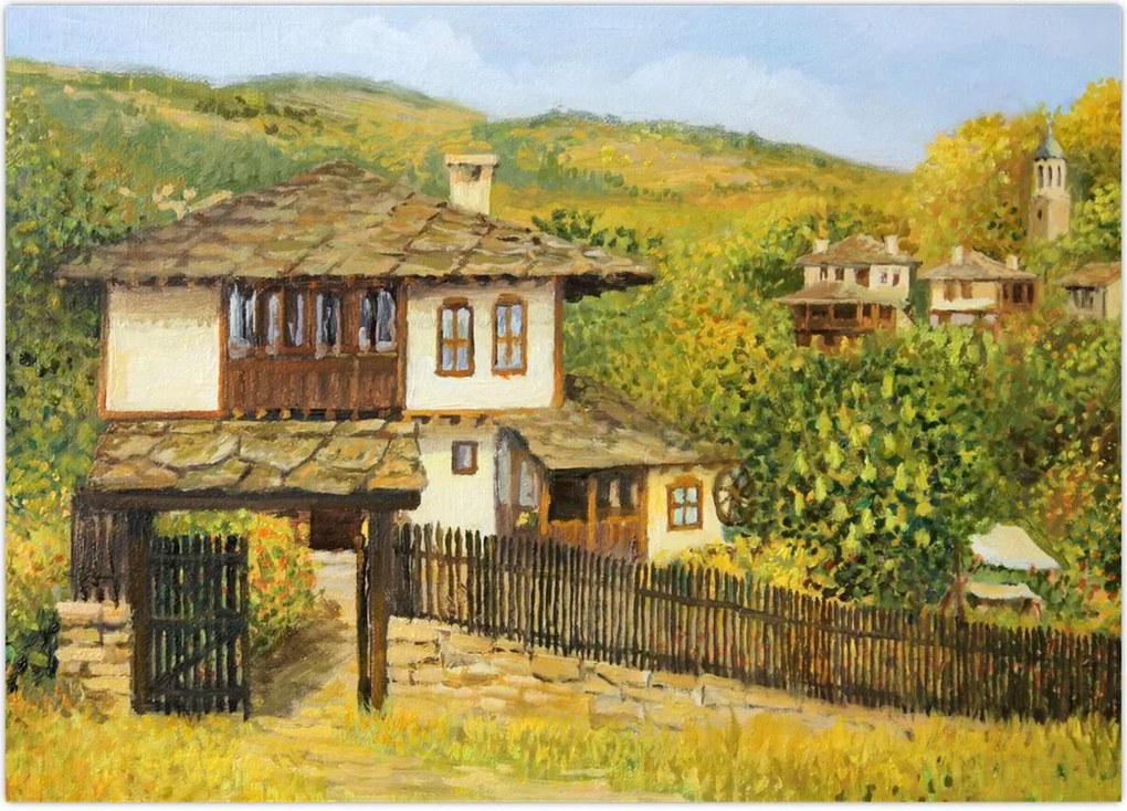 Tablou - Cabane în timpul verii (70x50 cm)