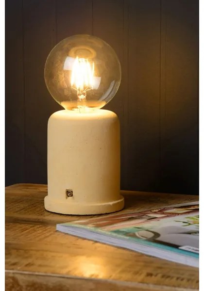 Lucide 34529/01/34 - Lampa de masa MABLE 1xE27/60W/230V galben