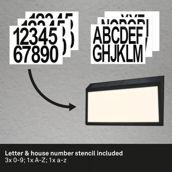 Briloner 3797015 - Placă iluminată solar pentru număr de casă, LED/0,5W/1,2 IP44