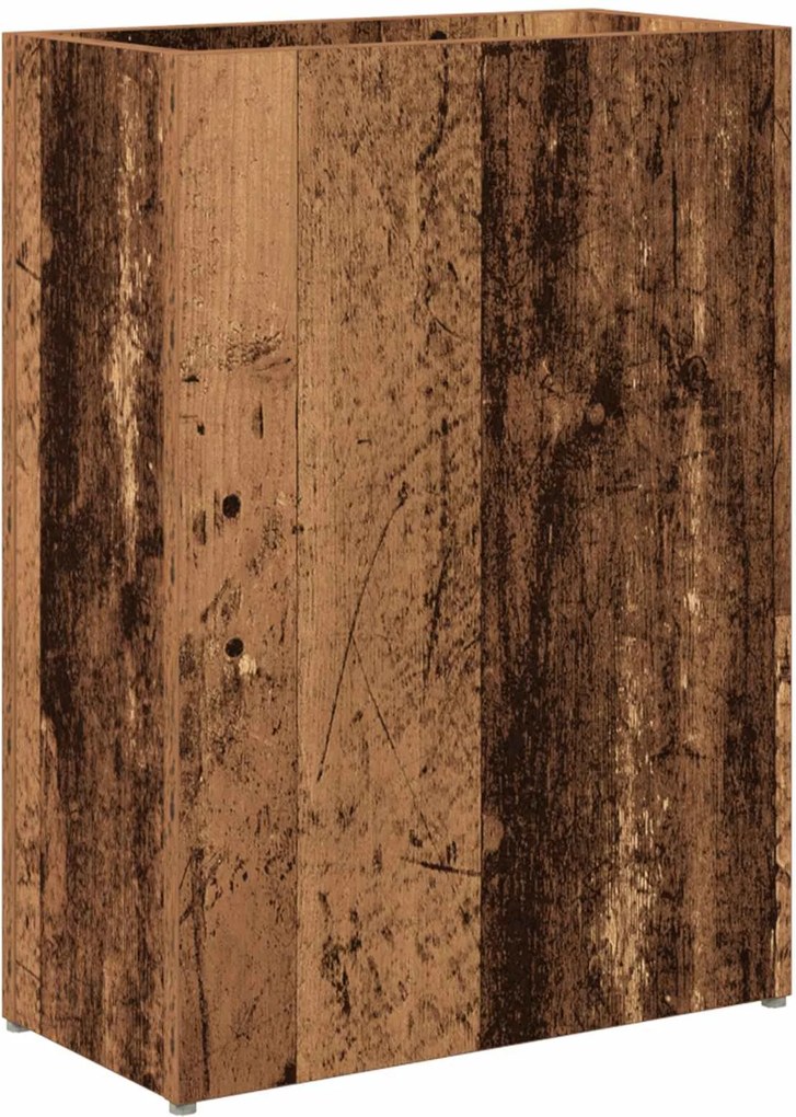 vidaXL Suport pentru umbrele Lemn vechi 40 x 20 x 55,5 cm