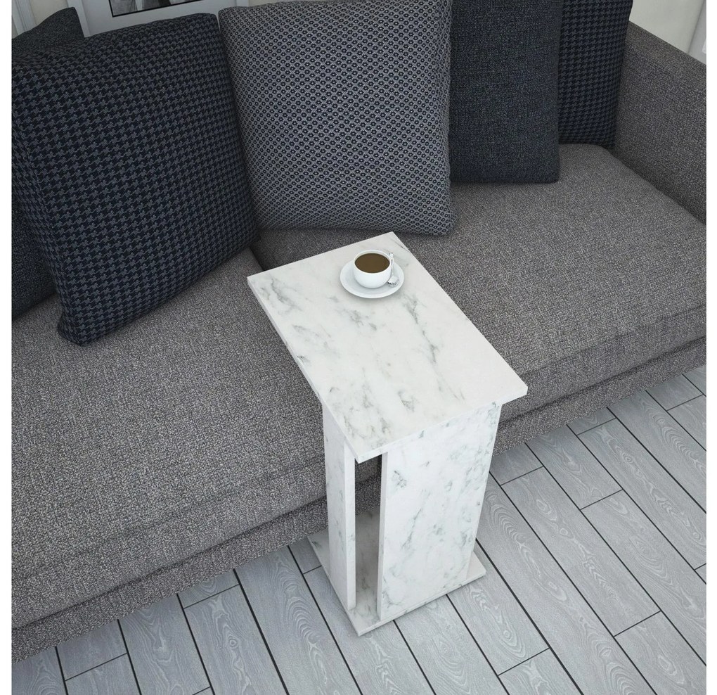 Măsuță laterală Perlit (alb + negru). Promo -7%. 1102460