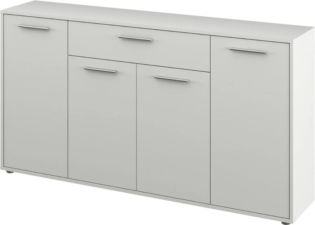 Comoda LUNIA, alb, 163x33x86 cm