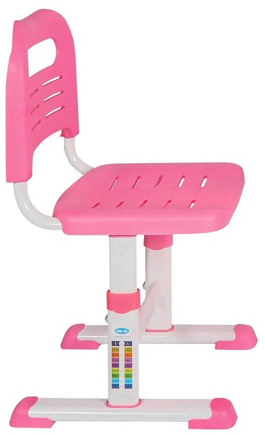 Birou multifunctional copii, inaltime reglabila, roz