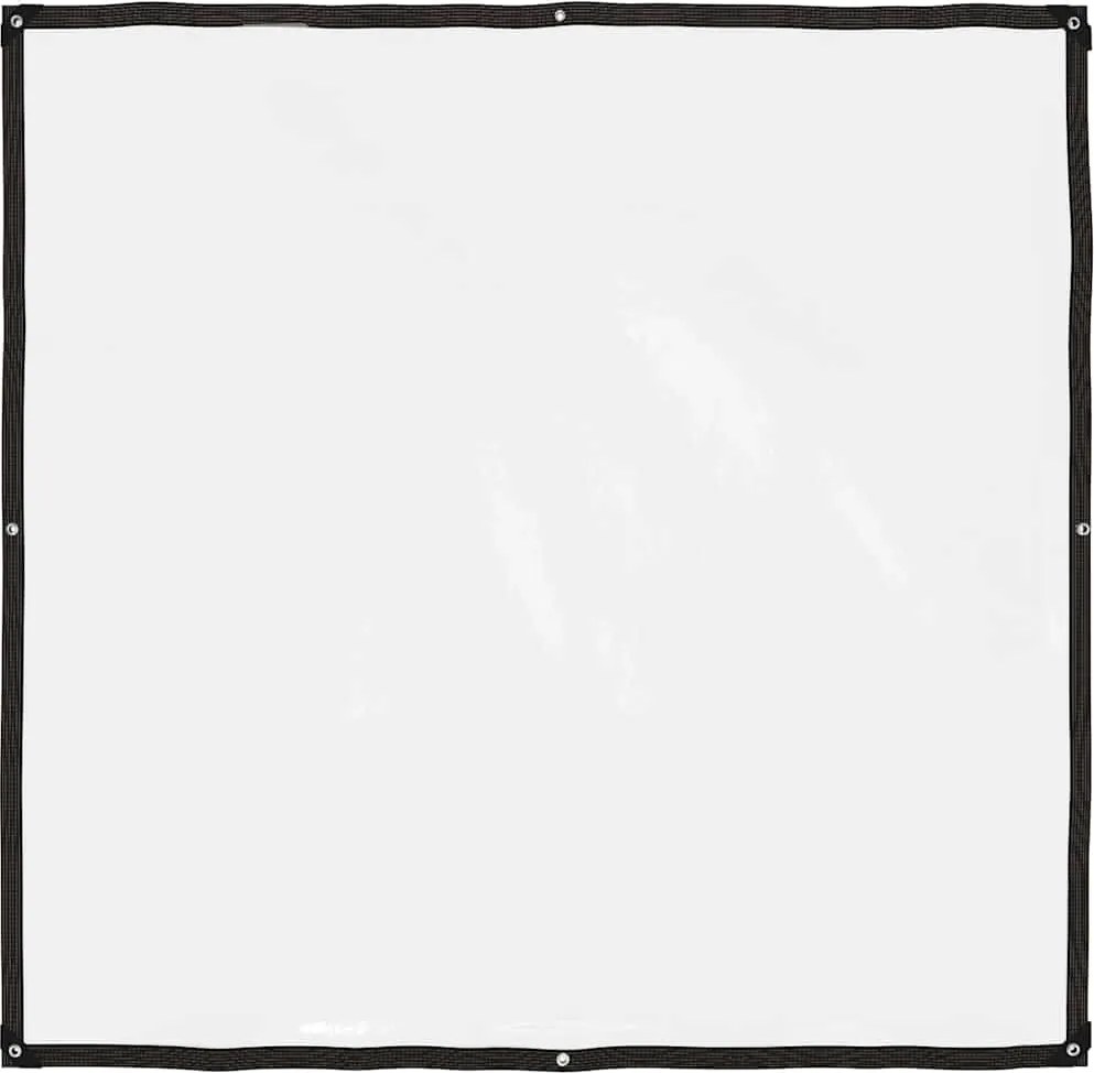 vidaXL Prelată transparentă cu ochiuri de fixare, polietilenă, 2x2 m