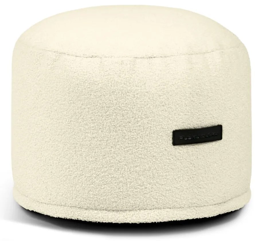 Fotoliu bean bag crem cu tapițerie din țesătură bouclé Mini – SLOWDOWN