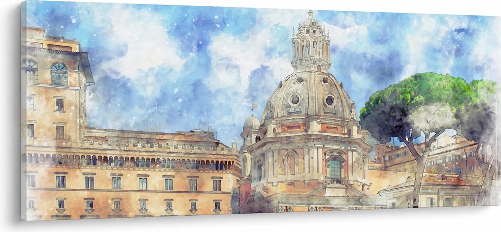 Tablou - Biserica Santa Maria di Loreto, Roma, Italia (120x50 cm)