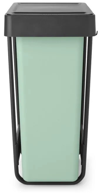 Brabantia Coș de colectare selectivă Sort&Go 1008863, 2x30 l, Montaj intern cu cadru telescopic, Gri/verde