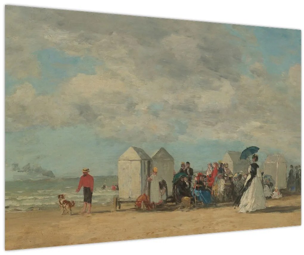 Tablou - Eugène Boudin, Beach Scene, reproducere (90x60 cm)