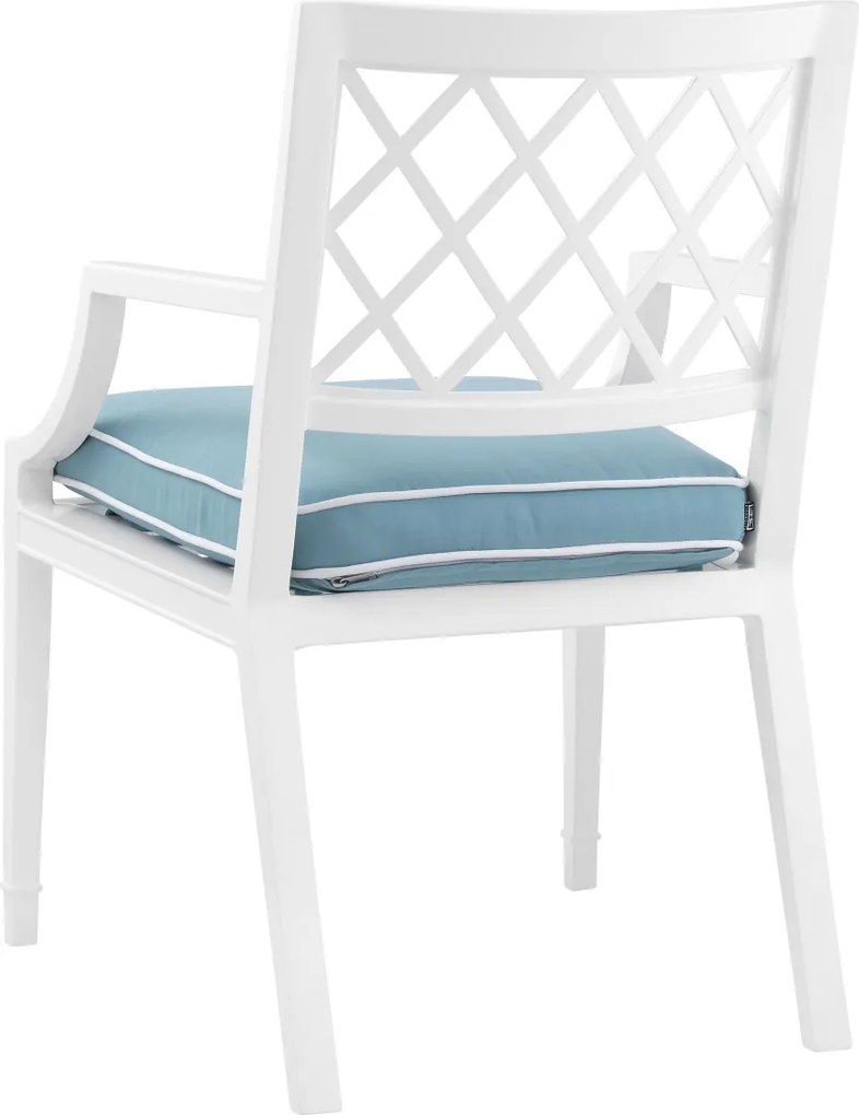 Scaun cu brate pentru interior si exterior Paladium, alb 112848 HZ