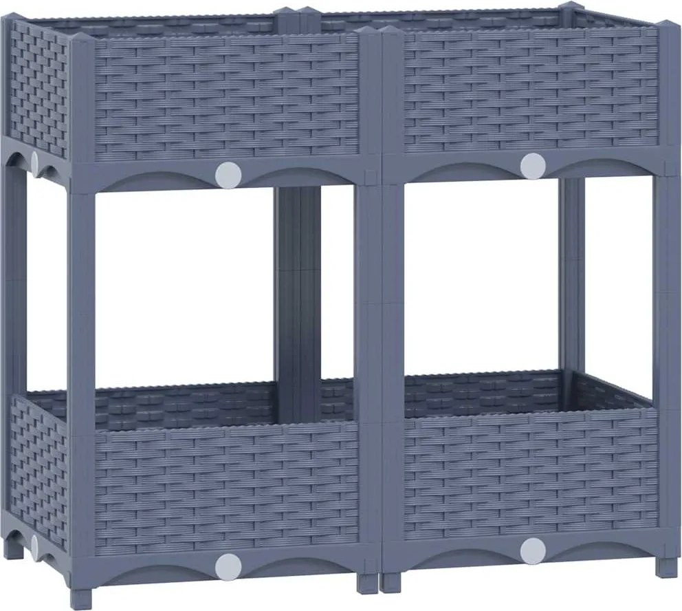 vidaXL Strat înălțat, 80x40x71 cm, polipropilenă