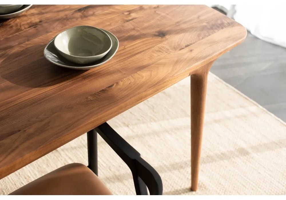 Masă de dining din lemn de nuc 90x180 cm Fawn – Gazzda