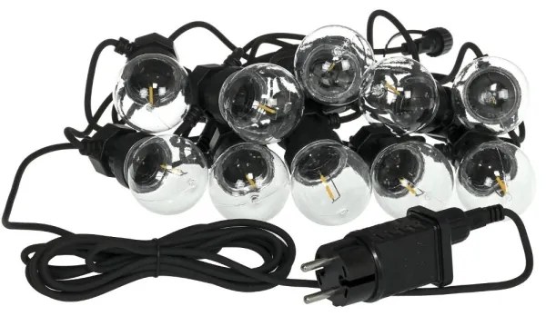 Retlux- Ghirlandă decorativă LED pentru exterior GIRLANDA G45 10xE27/230V 8m IP44 alb cald