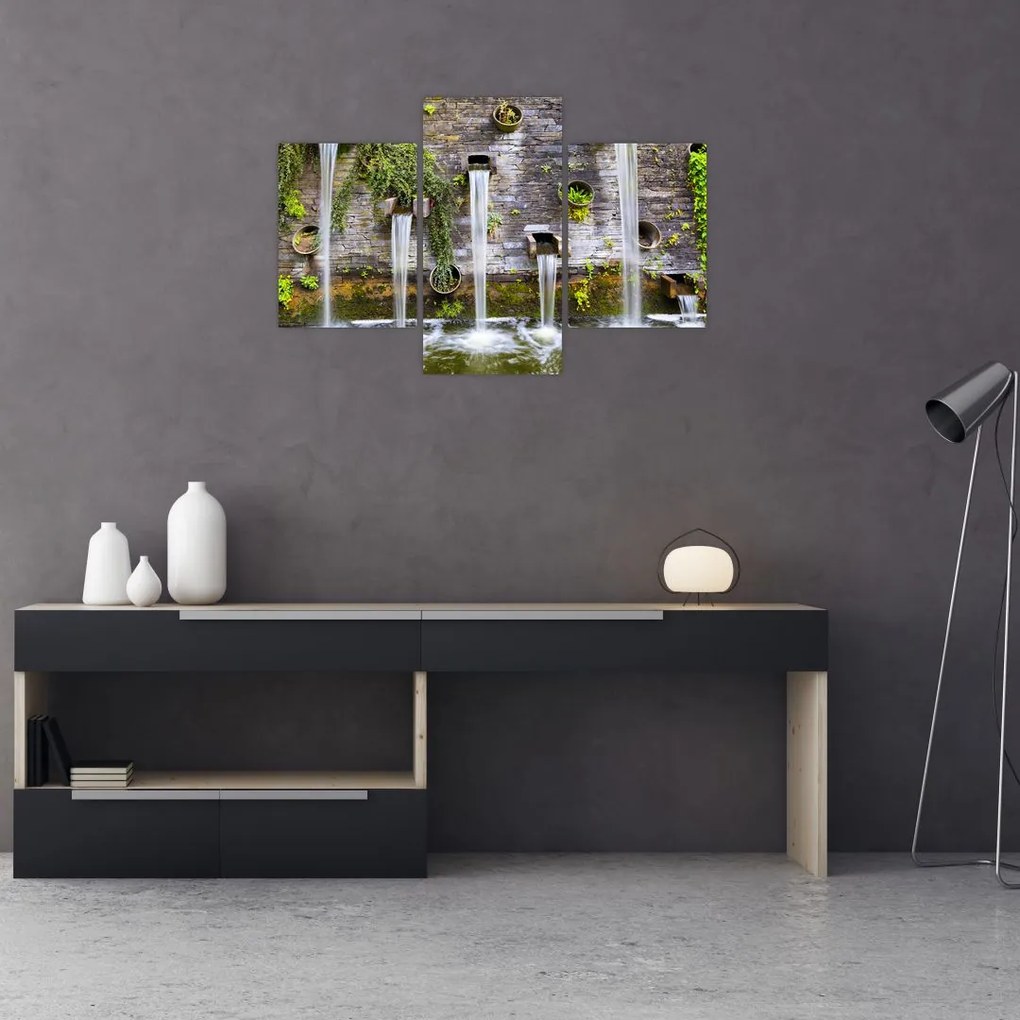 Tablou - Zid de piatră, Hamburg, Germania (90x60 cm)