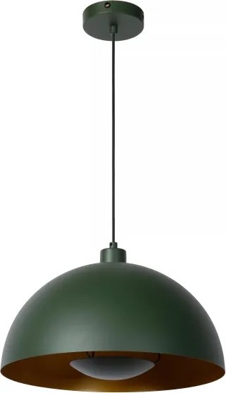 Lustră pe cablu SIEMON 1xE27/40W/230V verde Lucide 45496/01/33