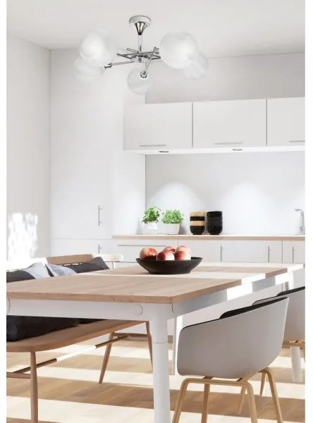 Lustră pe tijă RAUL 5xE14/40W/230V