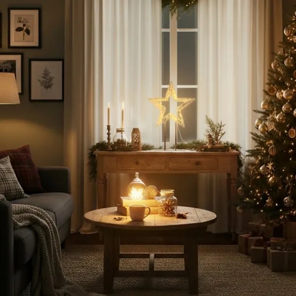 Brilagi - Decorațiune LED de Crăciun pentru exterior, stea, LED/3,6W/230V, IP44, 44x30 cm