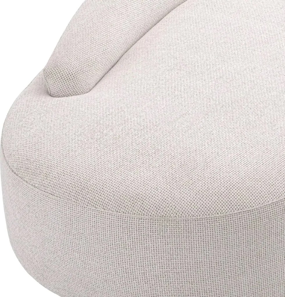 Canapea design LUX cu spatar rotunjit Rivolo, Lyssa off-white