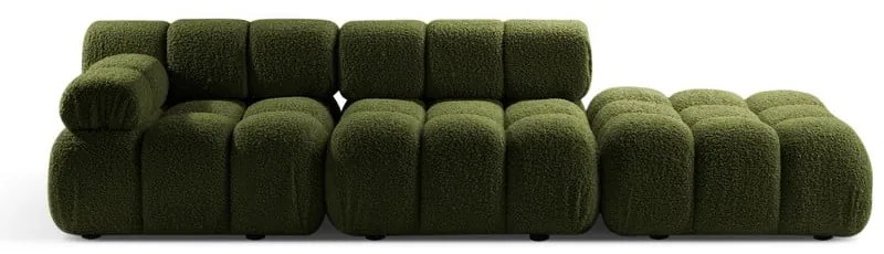 Canapea modulară verde cu tapițerie din țesătură bouclé 288 cm Bellis – Micadoni