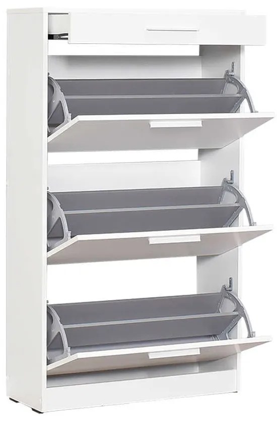 Pantofar Adore Extra, 3 compartimente, capacitate 18 perechi incaltaminte, 75 x 128 x 29 cm