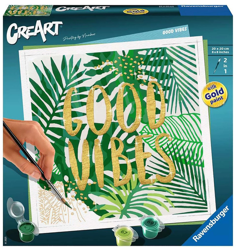 PICTURA PE NUMERE - GOOD VIBES - RAVENSBURGER (RVSPBN28999)