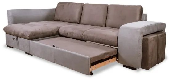 Coltar Extensibil Cu Lada Bata, Stanga, 5 Locuri, 267 X 153 Cm